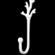 Handcrafted Metal Twig Design Wall Hook Nature Inspired Utility